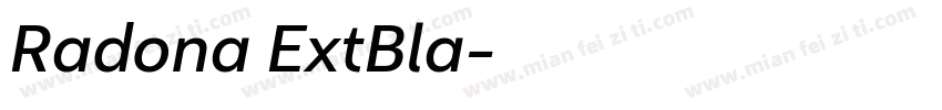 Radona ExtBla字体转换